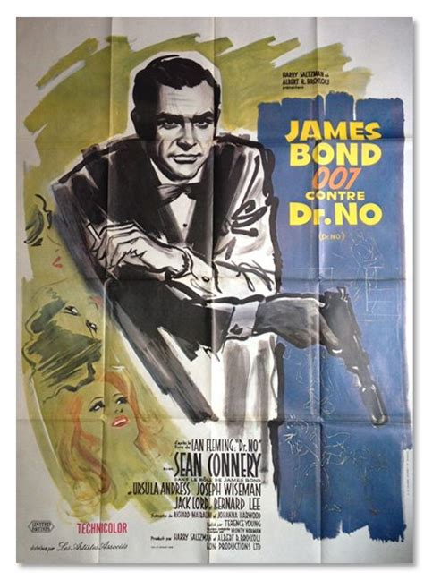 Affiche De Cinéma Vintage James Bond Contre Docteur No 120x160 Cm