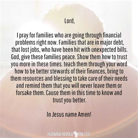 Prayer Financial Problems