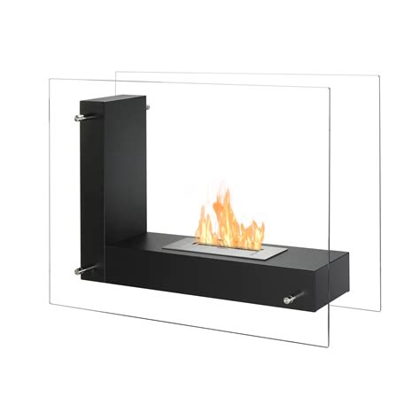 Ignis Vitrum L Freestanding Ventless Ethanol Fireplace And Reviews