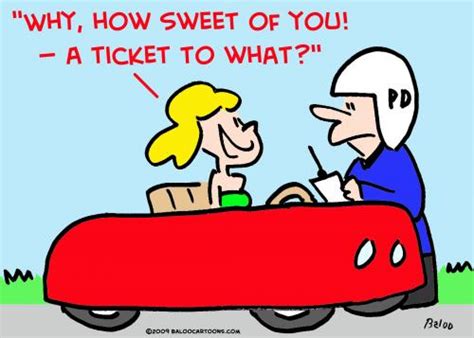Police Speeding Ticket Woman By Rmay Love Cartoon Toonpool
