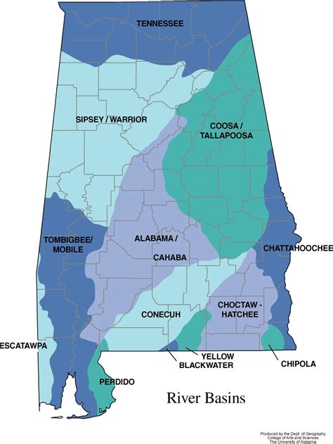 Alabama Maps Physical Features