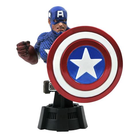 Diamond Select Marvel Comics Bust Captain America Merchandise Zavvi Us