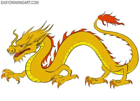 How To Draw A Chinese Dragon Easy Drawing Art Chinese Dragon