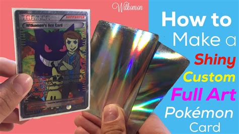 Find make a pokemon card. How to Make a Shiny Custom Full Art Pokemon Card! - YouTube