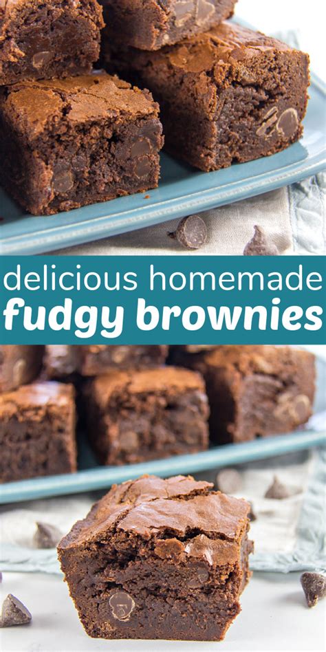 Delicious Fudgy Homemade Brownie Recipe Make And Takes