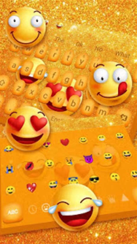 3d Beautiful Cute Glitter Smiley Face Keyboard Apk สำหรับ Android
