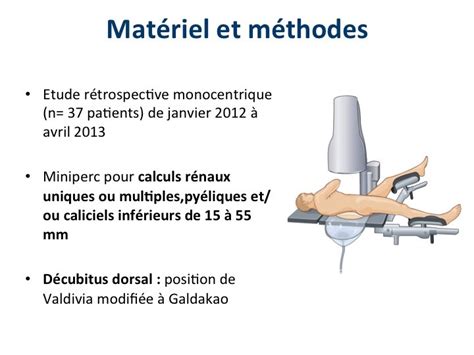 Urofrance Chirurgie Percutanée Miniaturisée En Décubitus Dorsal Pour