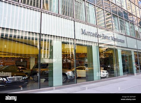 Mercedes Benz Car Dealership New York City Usa Stock Photo Alamy