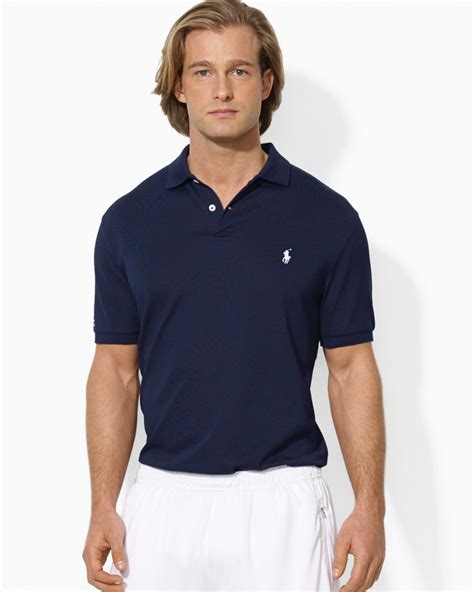 Shop men's polo and find everything from polo shirts and button down shirts to pants, jeans and the courtyard at ralph's, mr. Ralph Lauren Polo Performance Polo Shirt in Blue for Men ...