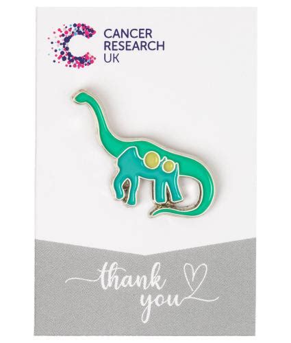 Brachiosaurus Dino Pin Badge Cancer Research Uk Online Shop