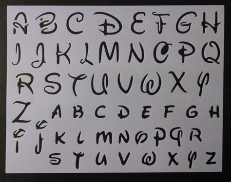 Disney Alphabet Letters 12 Font Custom Stencil Fast Free Shipping