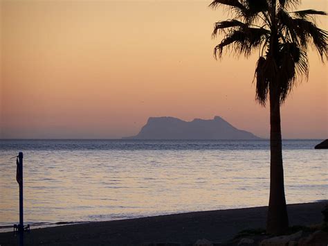 Hd Wallpaper Gibraltar Sunset Beach Spain Mediterranean Europe