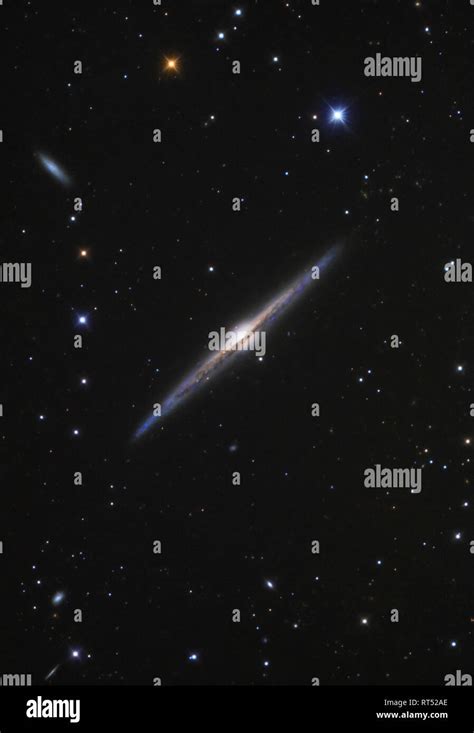 Ngc 4565 Edge On Spiral Galaxy In Coma Berenices Stock Photo Alamy