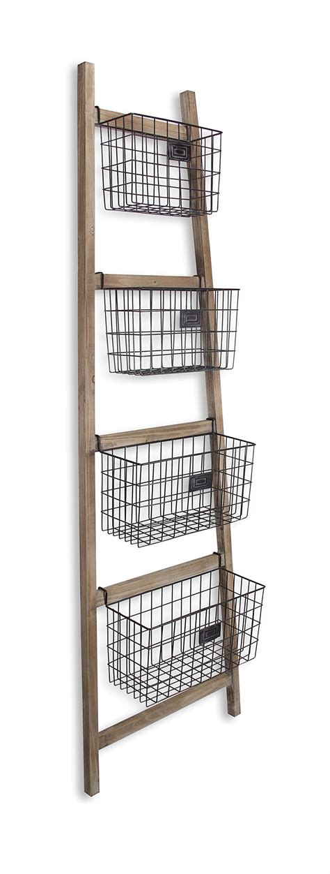 Ladder Shelf With Baskets Ubicaciondepersonas Cdmx Gob Mx