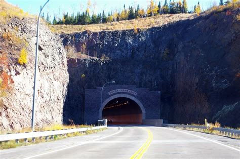 Entrance To Silver Creek Cliff Tunnel On Hwy 61 Near Two Harbors