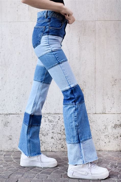Patchwork Flared Jeans Collection Subdued