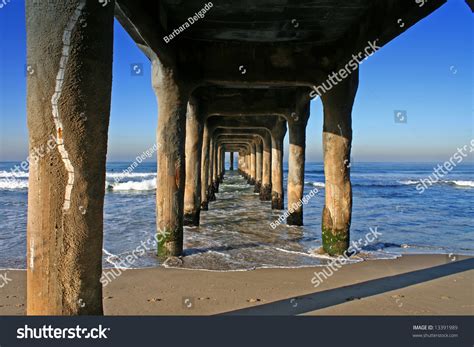 Under The Pier Manhattan Beach California Stock Photo 13391989