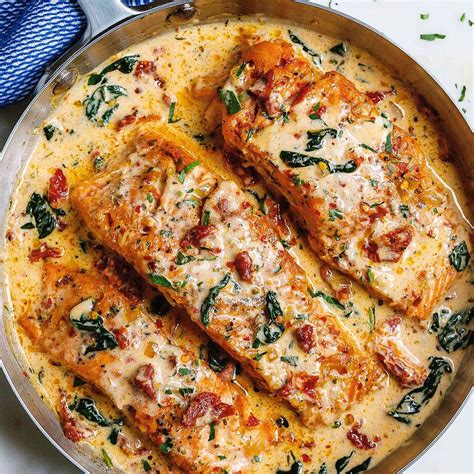 Salmon helps to lower triglycerides and. Low-Cholesterol Recipes That Are Ridiculously Delicious in 2020 | Tuscan salmon recipe, Salmon ...