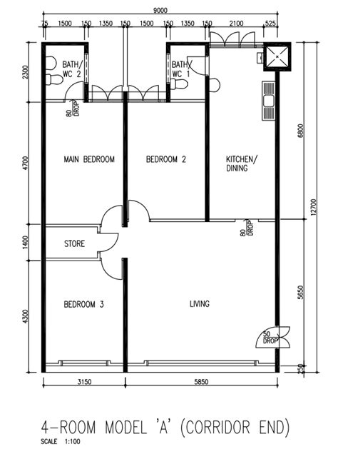 Hdb Bto 4 Room Floor Plan Download Free 3d Activation Code Floor Plan