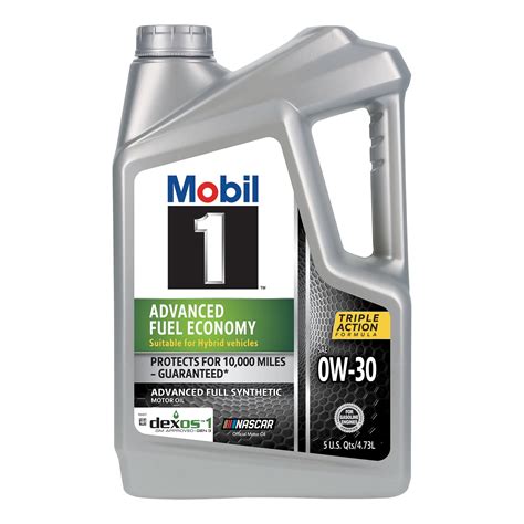 Mobil 1 Advanced Fuel Economy Full Synthetic Motor Oil 0w 30 5 Qt