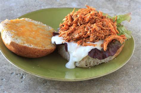 Slow Cooker Buffalo Chicken Sandwiches Greens And Chocolate
