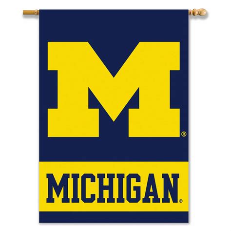 Michigan Wolverines Sided X Banner W Pole Sleeve
