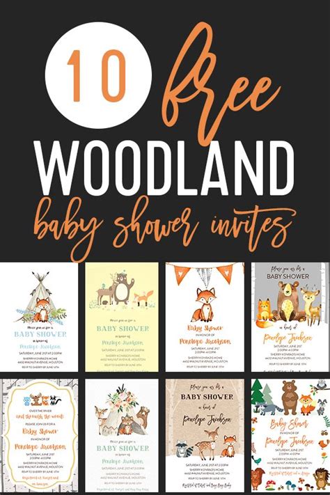 10 Free Woodland Baby Shower Invitation Pdf Templates Instant