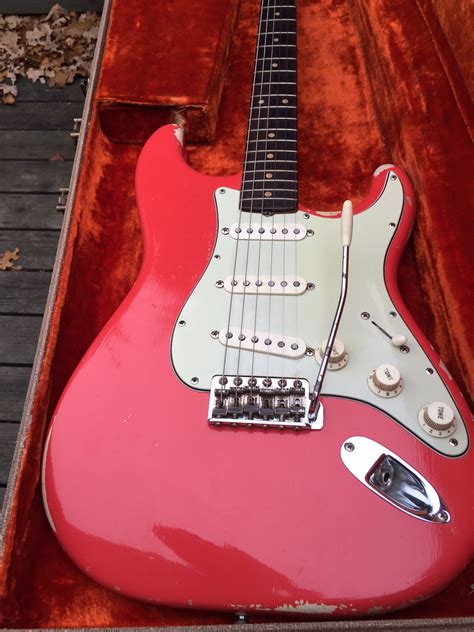 Fender Stratocaster 1962 Fiesta Red Guitar For Sale Anders Anderson Guitars