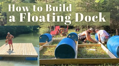 How To Build A Floating Dock 6 Barrel Floating Dock 12x12 Ft Dock Diy