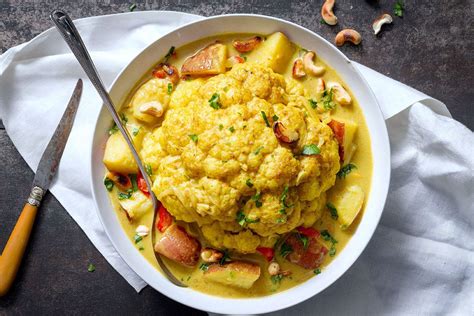 Slow Cooker Cauliflower Curry And Cashew Recipe Slow Cooker