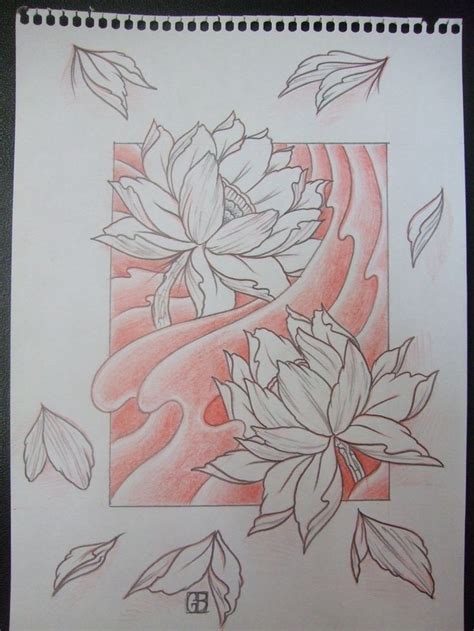 Japanese Lotus Flower Drawing At Getdrawings Free Download