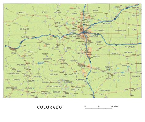 Preview Of Colorado State Vector Road Map Your Vector Your