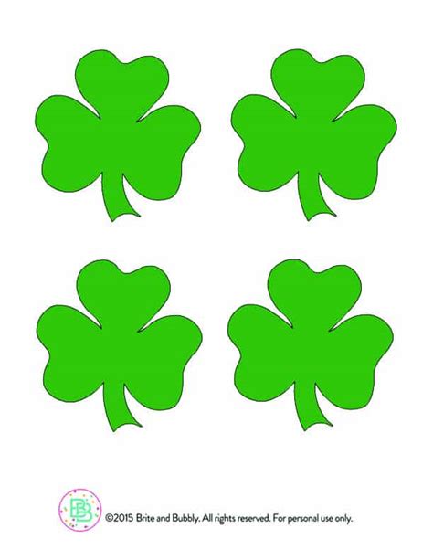 Diy Printable Giant Shamrock Confetti ⋆ Brite And Bubbly