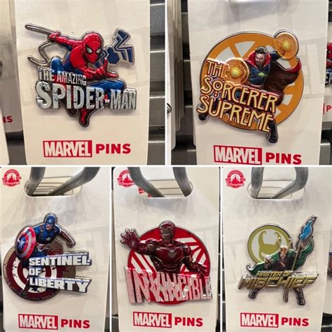 New Marvel Character Pin Releases For 2022 At Disney Parks Disney