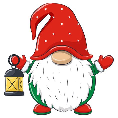 Christmas Gnome Clipart Eps Png Jpeg Nordic Gnome New Year Clip Art