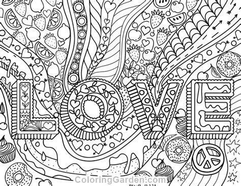 Love you mom coloring pages. Love Adult Coloring Page
