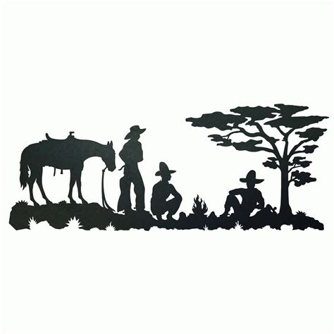 Western Metal Wall Art Silhouettes