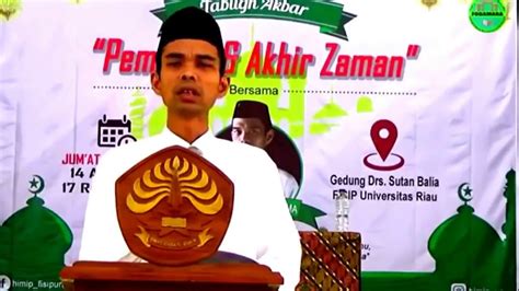 Ceramah Ustadz Abdul Somad, Pemuda Akhir Zaman lucu - YouTube