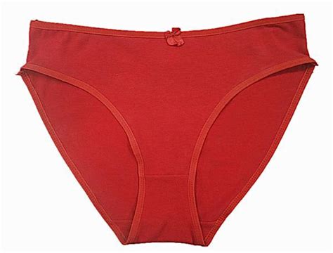 Woman′s Cotton Panties High Waist Sexy Red Panties Picture China Red