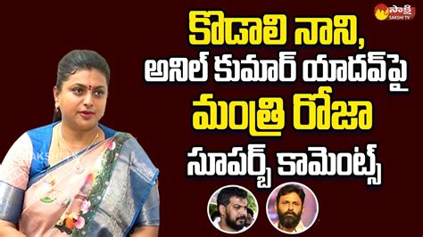 Minister Rk Roja Superb Words About Kodali Nani And Anil Kumar Yadav