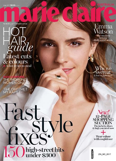 Emma Watson Emma Watson Covers Marie Claire Australia May 2017