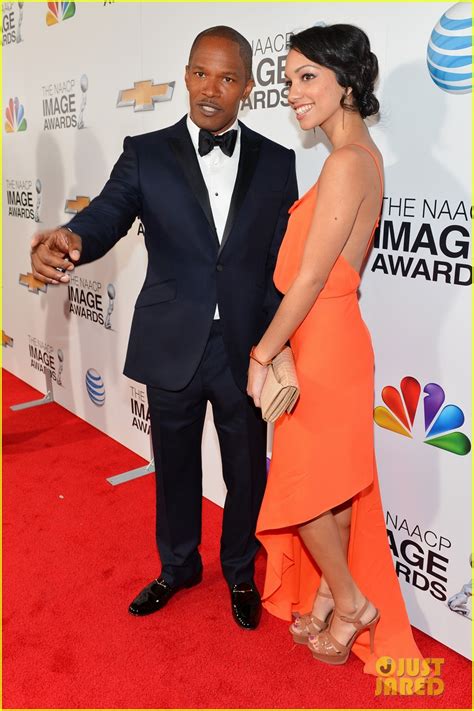 Jamie Foxx And His Daughter Corinne Naacp Image Awards 2013