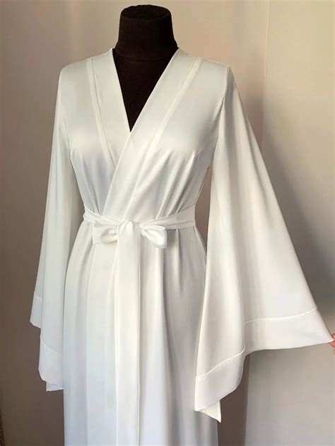 kimono bridal robe white black bella donna handmade ️ wedding kimono robe long bridal robe