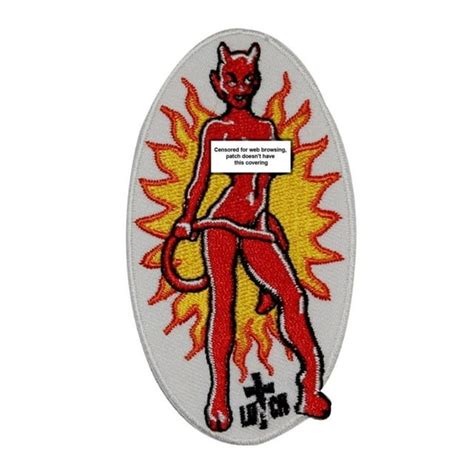 Artist Lunch Sexy Devil Girl Patch Woman Evil Satan Embroidered Iron On