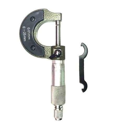0 25mm 001mm Resolution Gauge Outside External Micrometer Metric