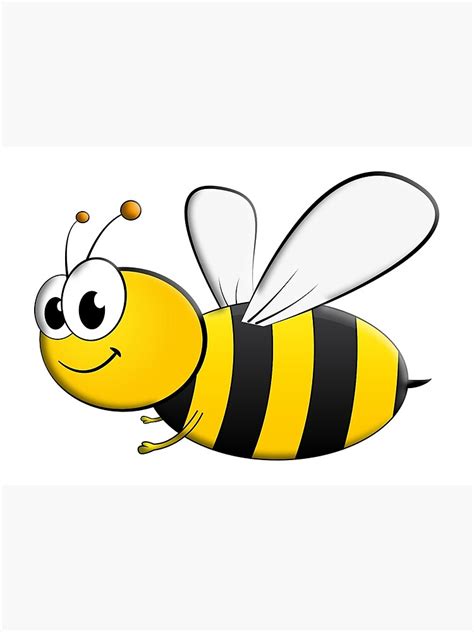 Bee Cartoon Bumble Flying Insects Kids Honey