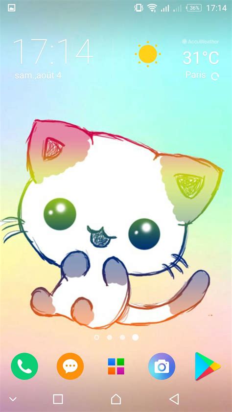 33 Wallpaper Cat Cute Kawaii