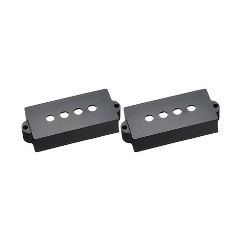 P Bass Pickup Cover Set Black Stageshop