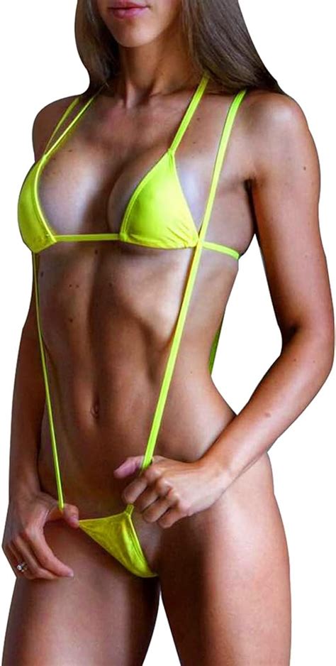 Amazon Com SHERRYLO Sling Bikini Micro Bikinis Extreme Slingshot G String Suspenders Women Mini