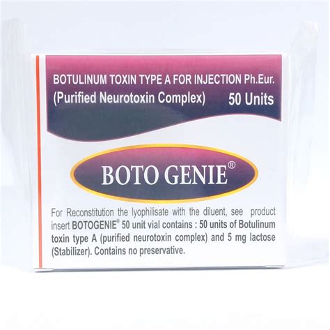Botulinum Toxin Type A Botogenie 50 Units Injection Packaging Type